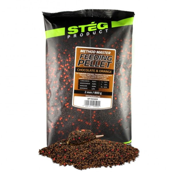 Stég Feeding Czekolada-Pomarańcza 2mm 800gr Pellet zanętowy