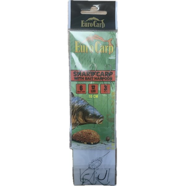 EuroCarp Gotowy Przypon Feeder z Włosiem Sharp #6