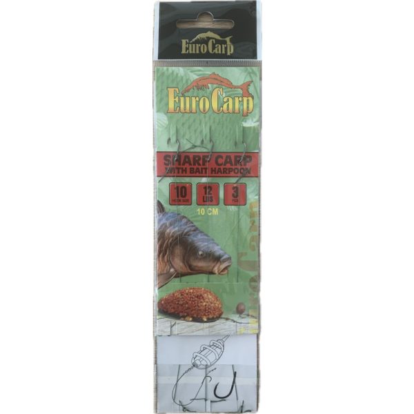 EuroCarp Gotowy Przypon Feeder z Włosiem Sharp #10