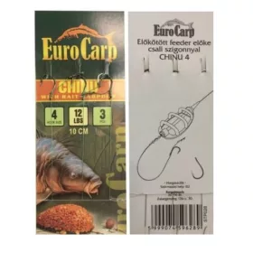 EuroCarp előkötött fonott feeder előke Chinu 4