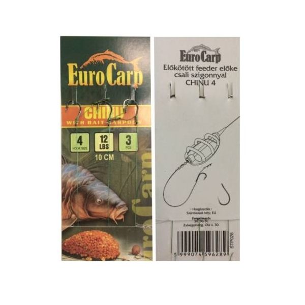 EuroCarp előkötött fonott feeder előke Chinu 4