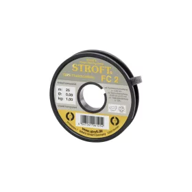   Stroft FC2 Kristálytiszta Áttetsző 0,09mm 25m Fluorocarbon Előkezsinór