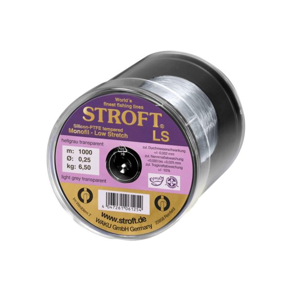 Stroft LS Világosszürke Áttetsző 0,25mm 1000m Monofil Főzsinór