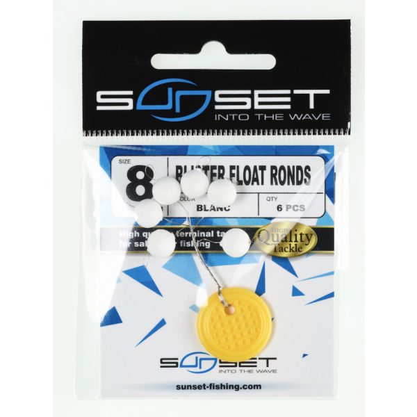 Sunset - Buborék Úszó Kerek Fehér 6mm - Ütköző