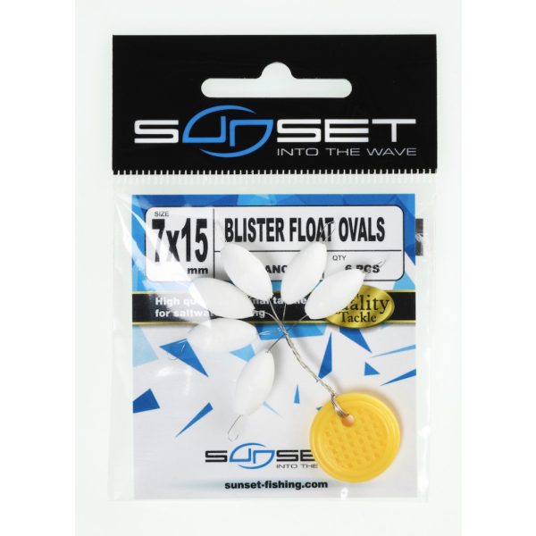 Sunset - Buborék Úszó Ovális Fehér 5x10mm - Ütköző