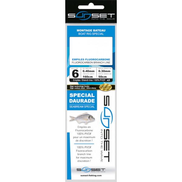 Sunset - BDL BOAT RS COMPETITION SPECIAL DAURADE / FLUORO 3X50 N6 - Przypon - Przypon morski