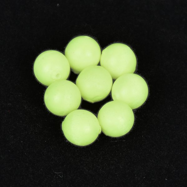 Sunset - BEADS FLOATING ROUND LUMINOUS GREEN 8mm X20 - Stoper