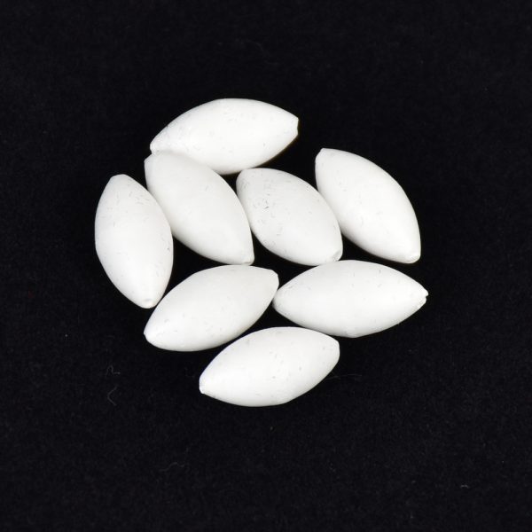 Sunset - BEADS FLOATING OVAL WHITE 7x15mm X20 - Stoper