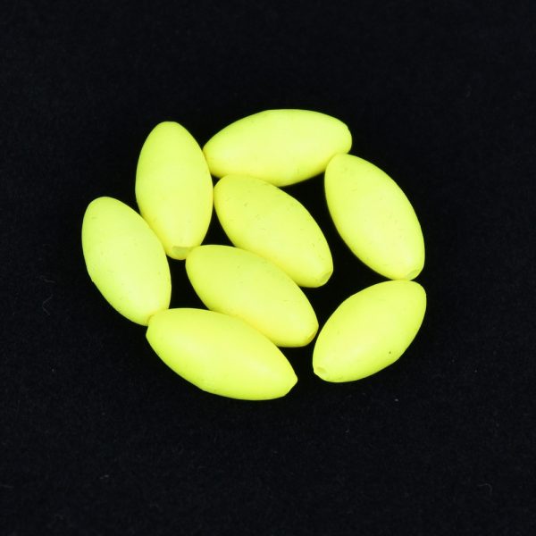 Sunset - BEADS FLOATING OVAL FLUO YELLOW 5x10mm X20 - Stoper