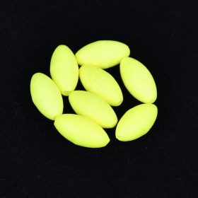 Sunset - BEADS FLOATING OVAL FLUO YELLOW 7x15mm X20 - Stoper