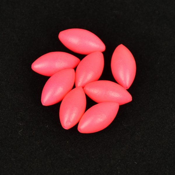 Sunset - BEADS FLOATING OVAL FLUO PINK 5x10mm X20 - Stoper