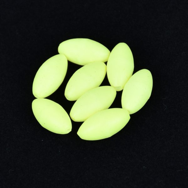 Sunset - BEADS FLOATING OVAL LUMINOUS GREEN 5x10mm X20 - Stoper