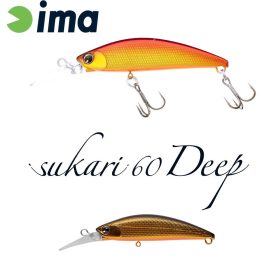 Ima Sukari 60 Deep 6cm 8gr 002 Gold Black Wobbler