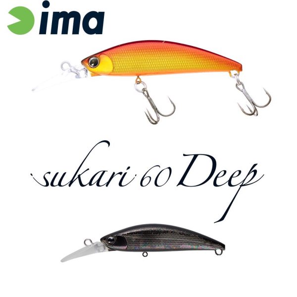 Ima Sukari 60 Deep 6cm 8gr 012 Titán Fekete Wobbler