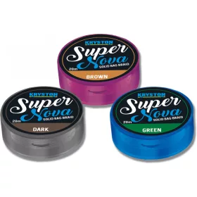   Kriston Super Nova Solid Bag Braid 15Lb 20m 0.26mm Plecionka przyponowa-Brązowy