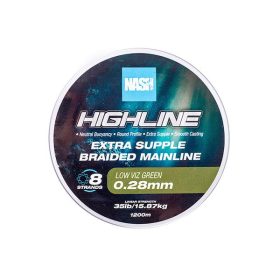   Nash Highline Extra Supple Low Víz Green 0.28mm 1200m Plecionka główna