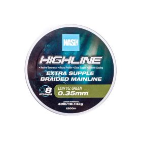   Nash Highline Extra Supple Low Víz Green 0.35mm 1200m Plecionka główna