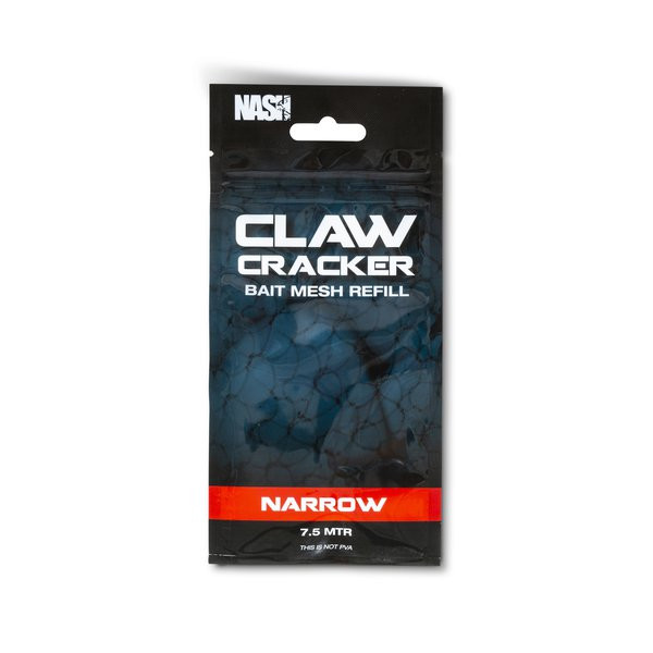 Nash Claw Cracker Bait Mesh Wąski 23mm Siatka ochronna na przynęty Uzupełnienie 7,5m