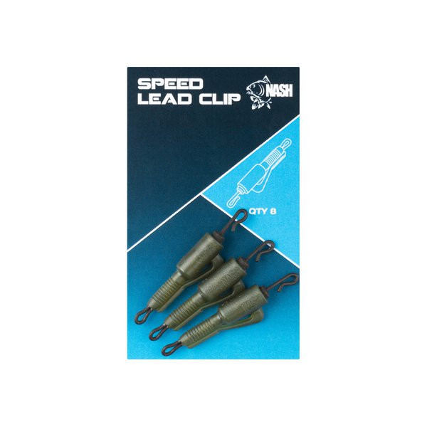 Nash Speed Lead Clip Klips do ciężarka 8 szt.