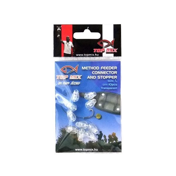 Top Mix Method Feeder Fluo Clear L Szybkozłączka 10szt