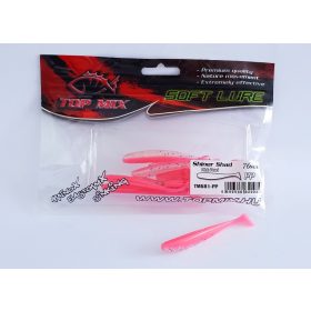   Top Mix Shiner Shad Pink Pearl 7,6cm Plastikowa Przynęta 10szt