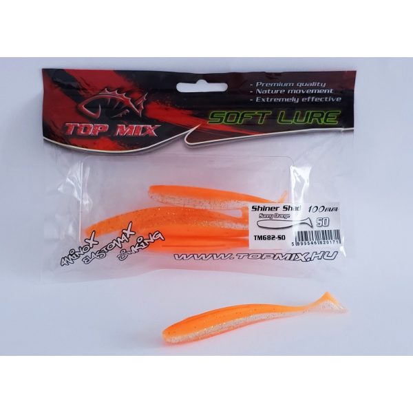 Top Mix Shiner Shad Sunny Orange 10,0cm Przynęta plastikowa 6szt