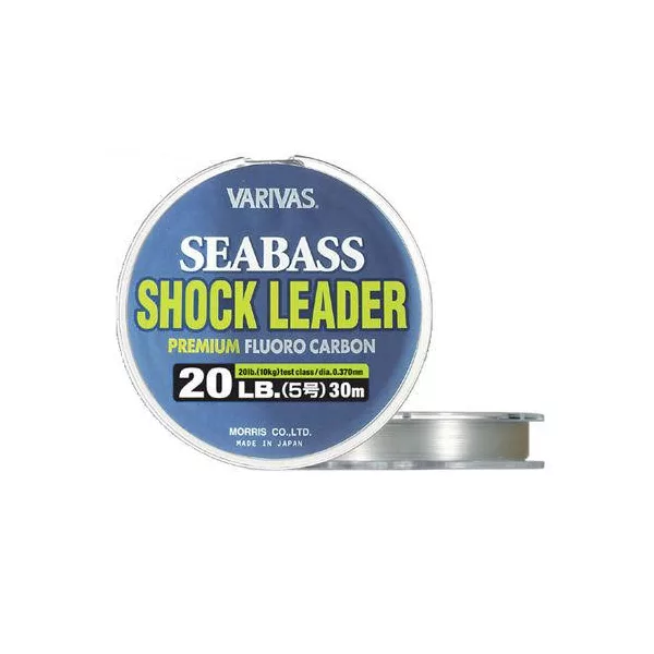 Varivas Tengeri Sügér Shock Leader Fluorocarbon 30m 0,370mm 20lb Fluorocarbon Előkezsinór