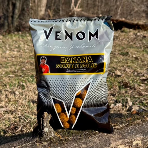 Venom Soluble Boilie 20mm Banana Kulki rozpuszczalne 900gr