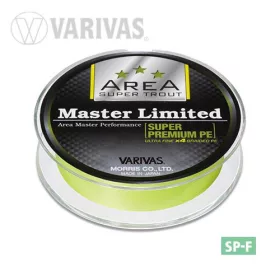   Varivas Trout Area Master Limited PE 75m #0,175 5,5lb Yellow Fluo Plecionka Główna