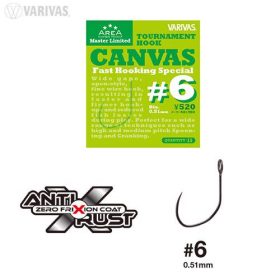   Varivas Super Trout Area Tournament Canvas #6 Fast Hooking Special Bezzadziorowy Hak 15szt
