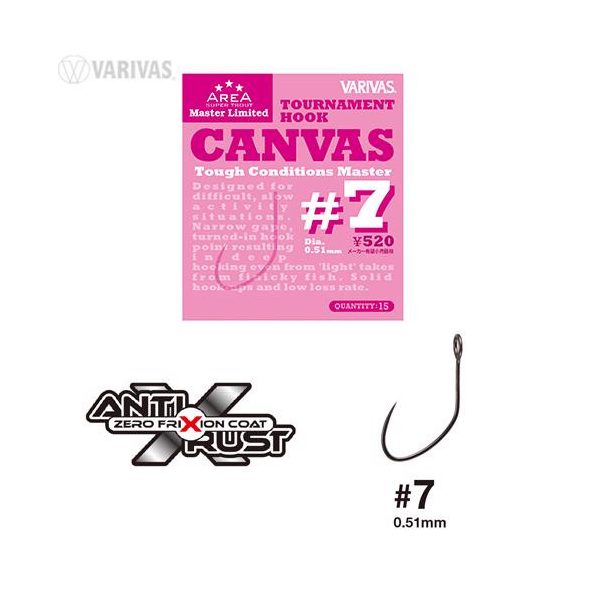 Varivas Szupér Pstrag Áreá Turnaj Kánvasz #7 Taf Kondíción Master Bezfúz Hák 15db