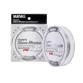   Varivas Sea Bass Max Power PE X8 150m #1,5 28,6lb Stealth Grey Plecionka Wędkarska