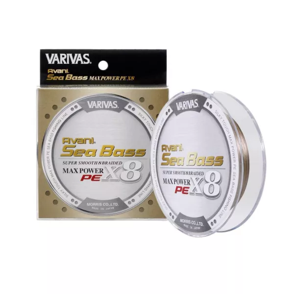 Varivas Sea Bass Max Power PE X8 150m #1,2 24,1lb Status Gold Fonott Főzsinór