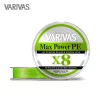 Varivas Max Power PE X8 150m #0,6 14,5lb 0,128mm Lime Green Fluo Fonott Főzsinór