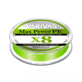   Varivas Max Power PE X8 150m #1,0 20,2lb 0,165mm Lime Green Fluo Plecionka Wędkarska
