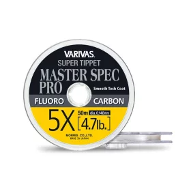   Varivas Super Tippet Master Spec Pro Fluorocarbon 6X 50m 0,128mm 3,7lb Fly Fishing Leader