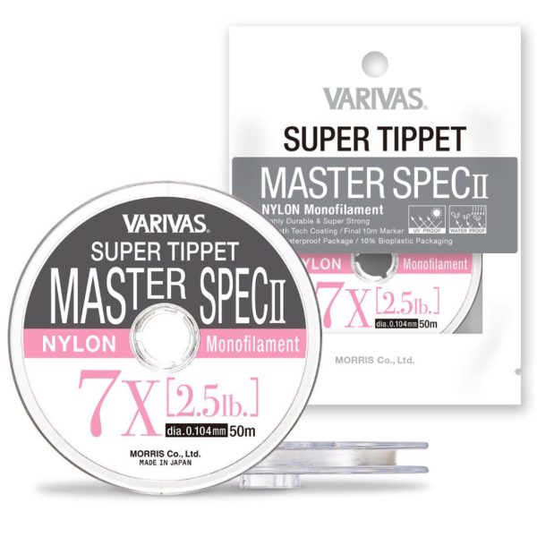 Varivas Super Tippet Master Spec ll Nylon 5X 50m 0,148mm 4,7lb Żyłka przyponowa do wędkarstwa muchowego