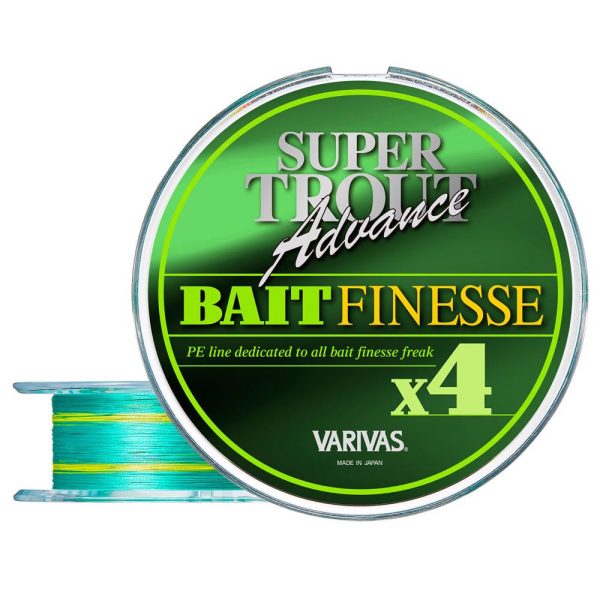 Varivas Super Trout Advance Bait Finesse PE X4 100m #0,5 0,117mm 9,0lb Green Fluo Plecionka Główna