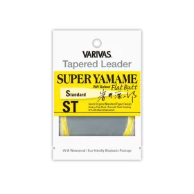   Varivas Stożkowy Przypon Tapered Leader Super Yamame Flat Butt ST 4,57m 0,165m 4X Flash Yellow Muchowa Linka Przyponowa