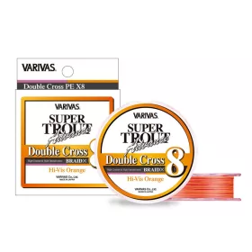   Varivas Super Trout Advance Double Cross PE 8X 100m #0,6 9,6lb HI-VIS Pomarańczowa Pleciona Żyłka Główna