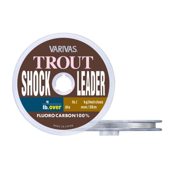Varivas Trout ShockLeader Fluorocarbon 30m 0.128mm 2.5lb Fluorocarbon Leader