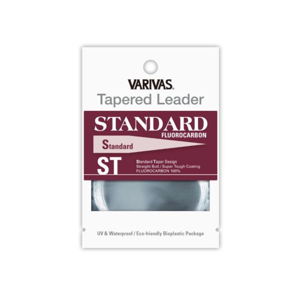 Varivas Tapered Leader Standard ST Fluorocarbon 3X 2,74m 0,210-0,50mm Żyłka przyponowa do wędkarstwa muchowego