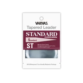   Varivas Tapered Leader Standard ST Fluorocarbon 4X 2,74m 0,185-0,50mm Żyłka przyponowa do wędkarstwa muchowego