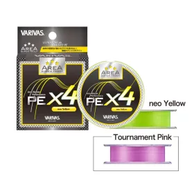  Varivas Super Trout Area PE X4 Neo Yellow #0,3 75m 6,7lb pleciona żyłka główna