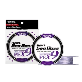   Varivas Avani Sea Bass Max Power PE X9 150m #1,0 23lb White Purple Plecionka Główna