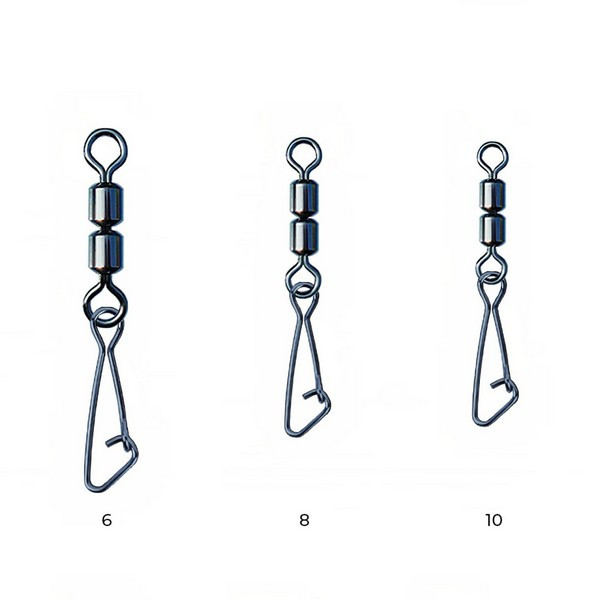 Nytro Connex Double Feeder Swivel With Hooked Snap 10 Forgókapocs 8db
