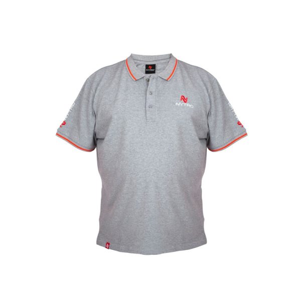 Nytro Light Marl Grey Polo Shirt Koszulka Polo XL