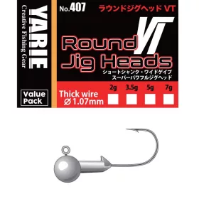   Yarie 407 Round VT Thick Wire 3/0 5,0gr Główka Jigowa 10szt.