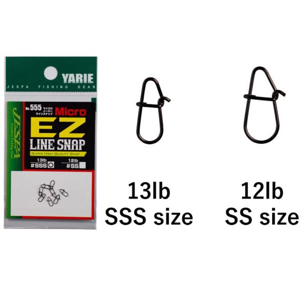 Yarie 555 Micro Ez Line Snap 13lb SSS Zapięcie 8szt