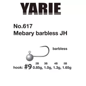 Yarie 617 Mebary Barbless 9 1,0gr Główka Jigowa 5szt
